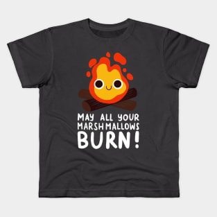 Burning Marshmallows Kids T-Shirt